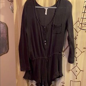 Black casual free people romper!